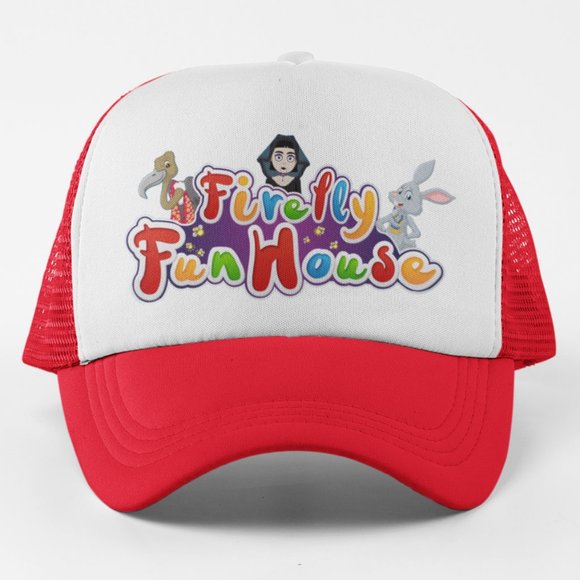 Other - NEW Bray Wyatt Firefly Funhouse Logo Foam Trucker Mesh Snapback Hat 2-TONE RED